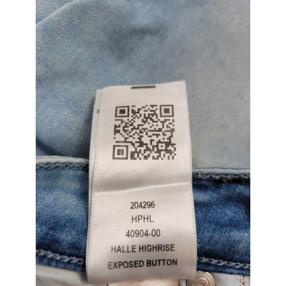 True Religion Halle High Rise Super Skinny Blue Jeans Womens 27W 204296‎ - Picture 10 of 12